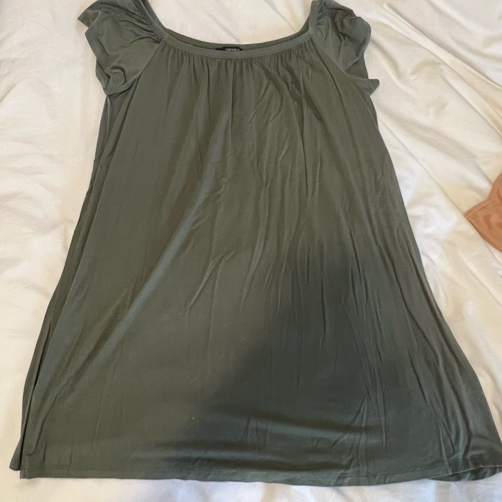 forever 21 green dress